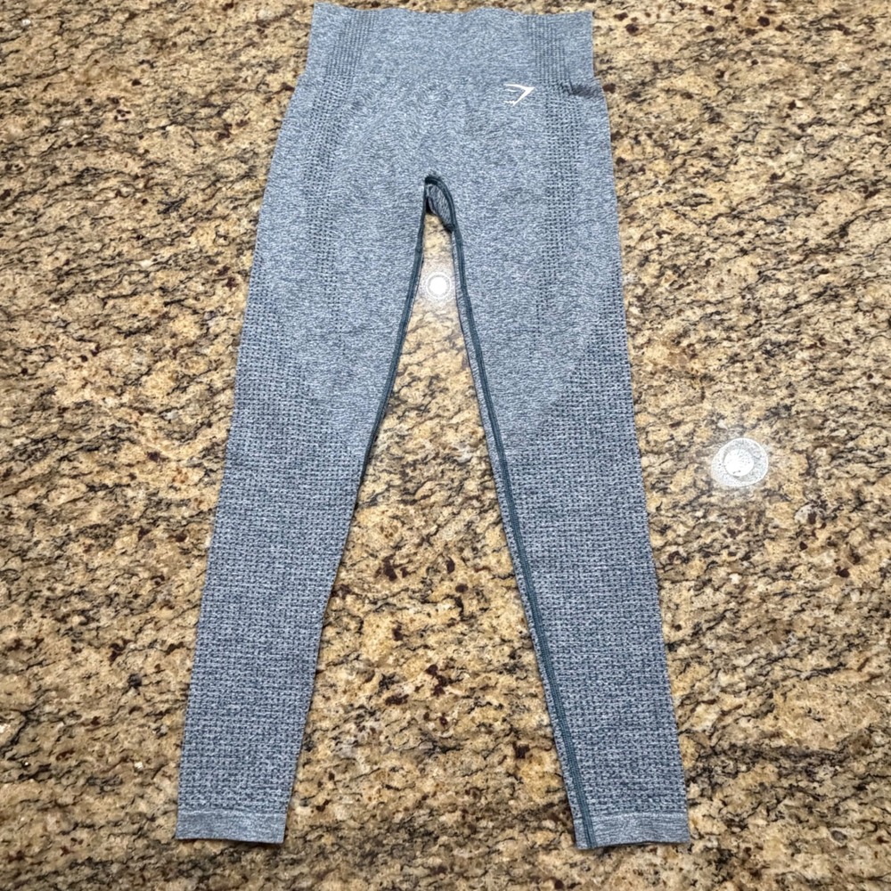 Gymshark Vital Seamless Leggings Grey Marl High Waisted Activewear Women M ws